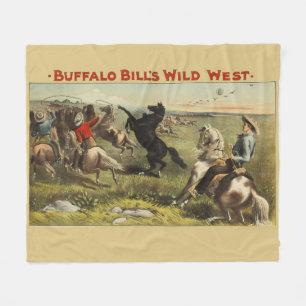 Cobertor De Velo Cartaz do Cavaleiro do Oeste Selvagem de Buffalo B