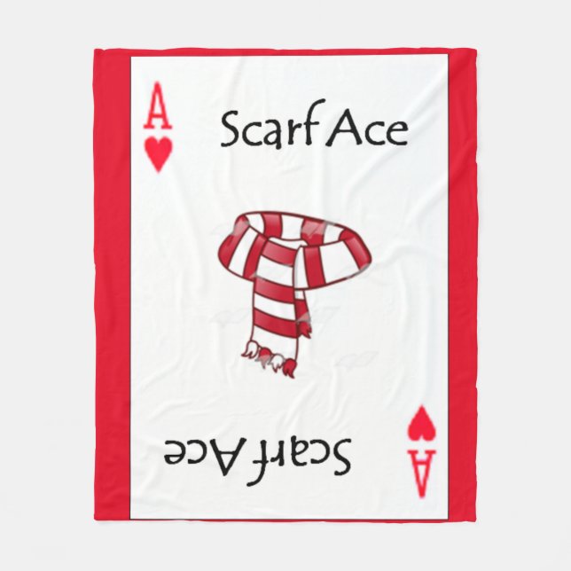 Cobertor De Velo Cartões de jogo do ás de espada (Frente)