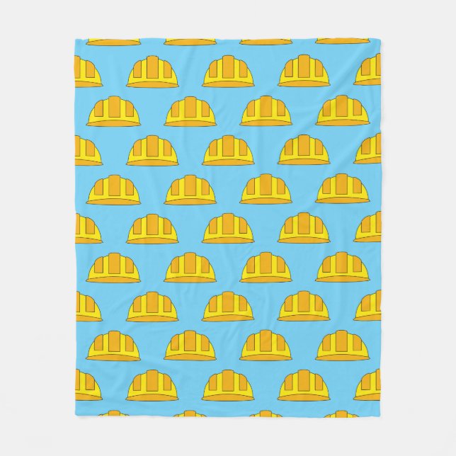 Cobertor De Velo Cartoon de Capacete Amarelo (Frente)