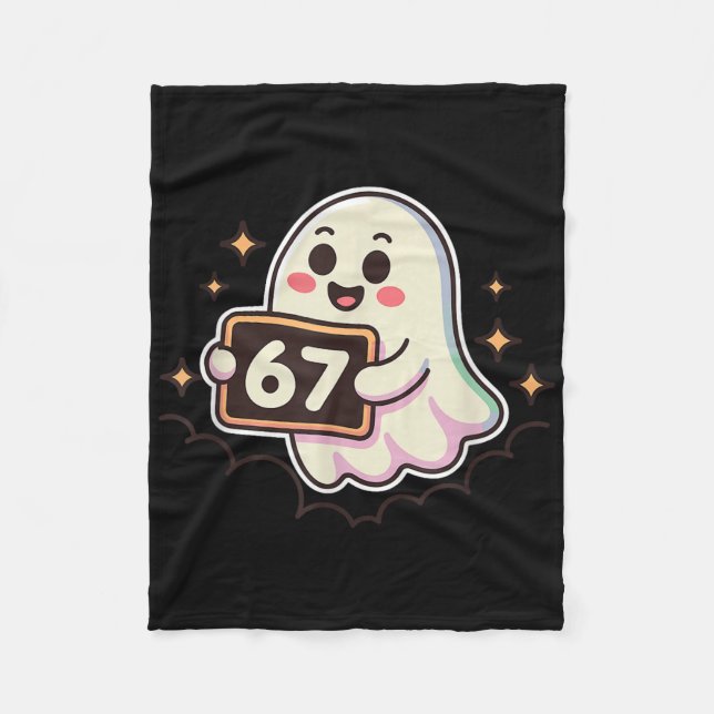 Cobertor De Velo Cartoon Ghost 67 Meme  (Frente)