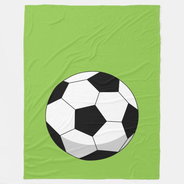 Cobertor De Velo Cartoon Soccer Ball (Frente)