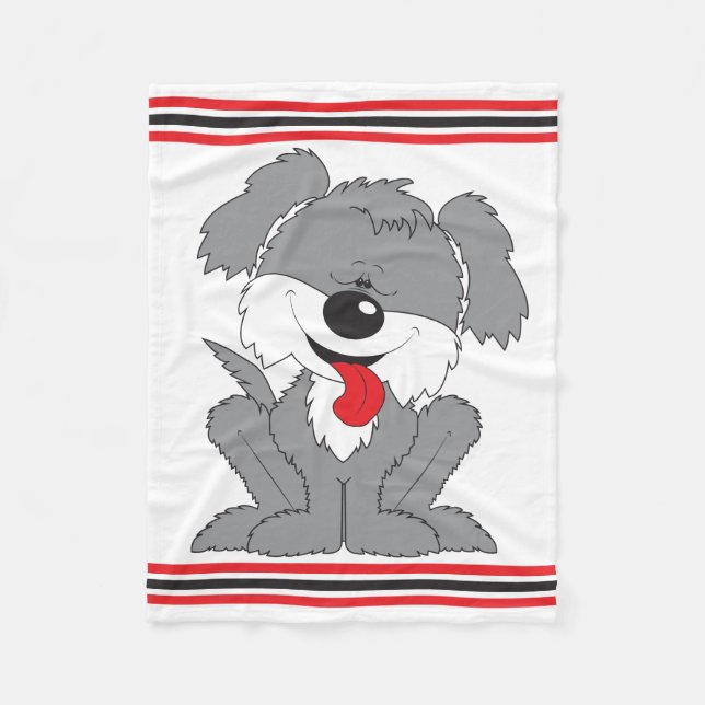 Cobertor De Velo Cartum de Cachorro (Frente)