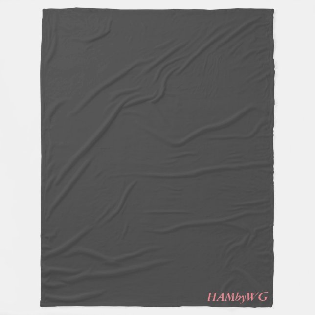 Cobertor De Velo Carvão - HAMbWG Fleece Blanket, Grande (Frente)