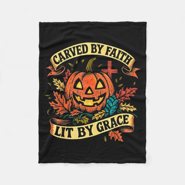 Cobertor De Velo Carved By Faith Lit By Grace Religious Christian H (Frente)