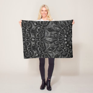 Cobertor De Velo Carvões Mandala Fleece Blanket