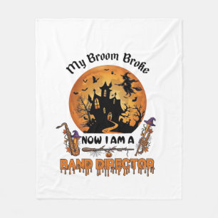 Cobertor De Velo Casa Assombrada de Halloween do Diretor da Banda d
