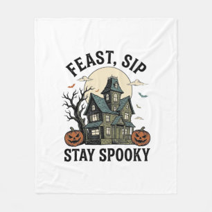 Cobertor De Velo Casa Assombrada Halloween Gravura Vintage Assustad