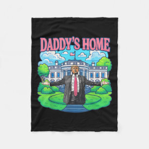 Cobertor De Velo Casa Branca de Daddys 2025 Presidente Trump _2