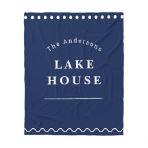 Casa de Lago Personalizada Azul Marinho