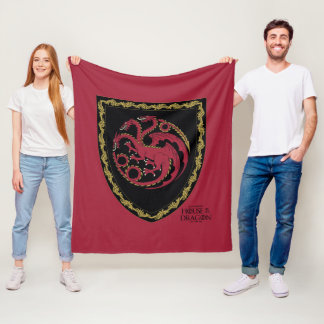 Cobertor De Velo CASA DO DRAGÃO | House Targaryen Crest