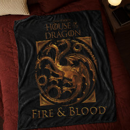 Cobertor De Velo CASA DO DRAGÃO | House Targaryen Sigil
