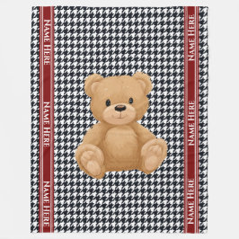 Cobertor De Velo Casa do Urso Houndstooth