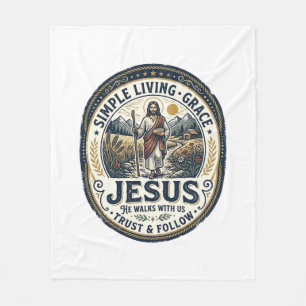 Cobertor De Velo Casa Pequena de Jesus Vida Lenta Vintage