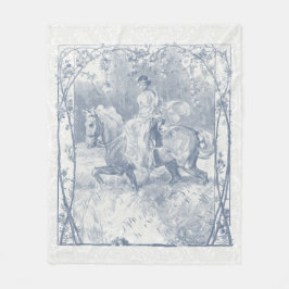Cobertor De Velo Casa Romântica Equestre Menina Cottagecore Delft A