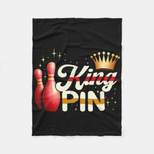 Cobertor De Velo Casais Bowler League Boliche King Pin Vestindo Cro
