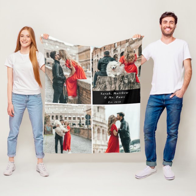 Cobertor De Velo Casais Modernos 4 Colagem de Fotografias (In Situ)