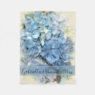 Cobertor De Velo Casamento azul da flor do Hydrangea