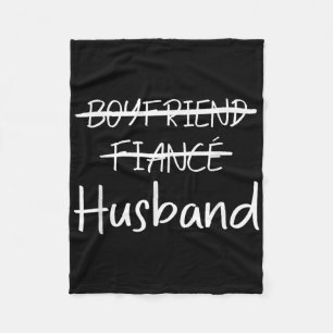 Cobertor De Velo Casamento de namorado Fiance Camisetas Husband Bac
