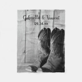 Cobertor De Velo Casamento Ocidental Rustic Cowboy Boots Country
