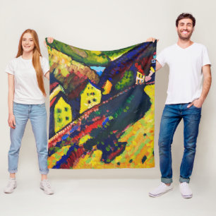 Cobertor De Velo Casas em Murnau, Wassily Kandinsky