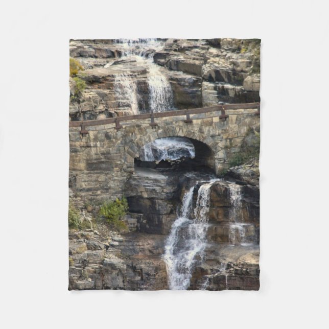 Cobertor De Velo Cascata Através da Pedra (Frente)