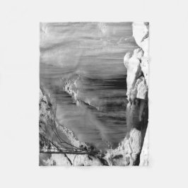 Cobertor De Velo Cascata branca e negra congelada