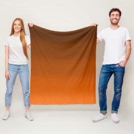 Cobertor De Velo Castanho para Fade Laranja