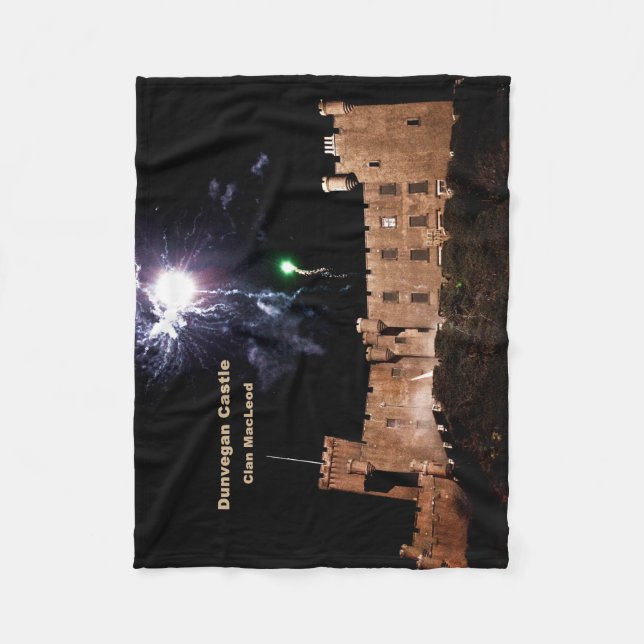 Cobertor De Velo Castelo de Dunvegan Escocês - Clan MacLeod (Frente)