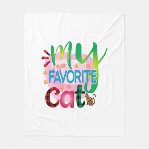 Cobertor De Velo Cat Art Meu Gato Favorito