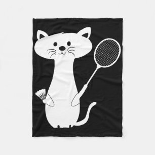 Cobertor De Velo Cat Badminton Shuttle Para Mulheres Homens Criança