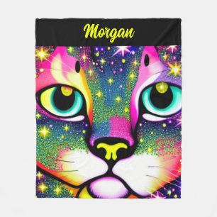 Cobertor De Velo Cat Face Fechar Pop