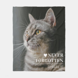 Cobertor De Velo Cat Memorial Gift | Pet Loss Keepsake