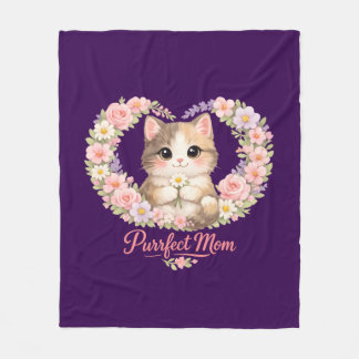 Cobertor De Velo Cat Mom Mother's Day 