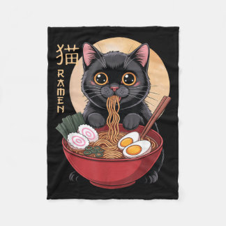 Cobertor De Velo Cat Ramen Funny Graphic Tees Japanese Kawaii Cat A