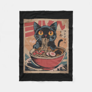 Cobertor De Velo Cat Ramen Japonês Camisetas Gráficas Engraçadas Ka