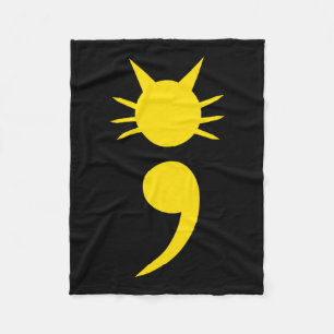 Cobertor De Velo Cat Semicolon pode sensibilizar a saúde mental mês