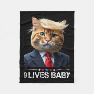 Cobertor De Velo Cat Trump 9 Vive Bebê Engraçado Votar Para Trump C