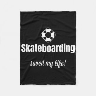Cobertor De Velo Catalisador de skate engraçado salvou a minha vida