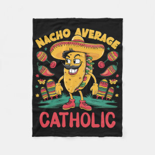 Cobertor De Velo Católico Médio Nacho Cinco De Mayo Mexicano Engraç