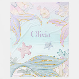 Cobertor De Velo Caudas De Sereia De Água Luminter Sob O Mar