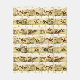 Cobertor De Velo Cavaleiros Vintage e Caça de Cães