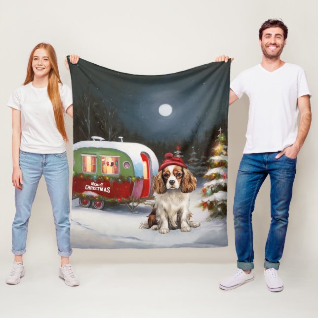 Cobertor De Velo Cavalier King Charles Spaniel Caravan Natal (In Situ)