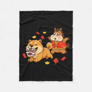 Cobertor De Velo Cavalo Chinês Chow Chow Cão Crianças Homens Mulher