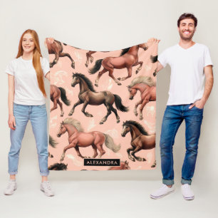 Cobertor De Velo Cavalo Cinto Rosa Sem Costura