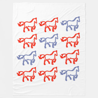 Cobertor De Velo Cavalo com Contorno Vermelho e Azul – Cavalo do Zo