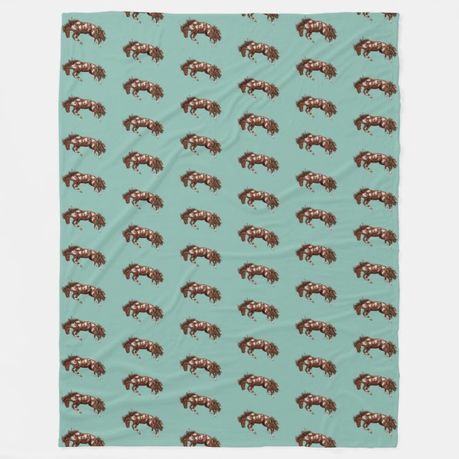 Cobertor De Velo Cavalo de pintura (Frente)