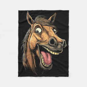 Cobertor De Velo Cavalo legal Mostrando Cavalos De Língua Que Andam