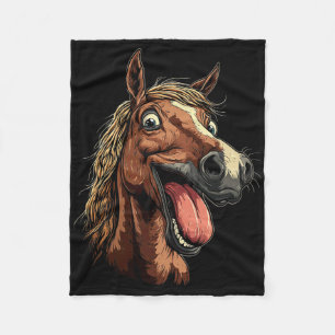 Cobertor De Velo Cavalo legal Mostrando Cavalos De Língua Que Andam