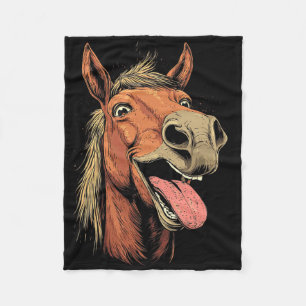 Cobertor De Velo Cavalo legal Mostrando Cavalos De Língua Que Andam