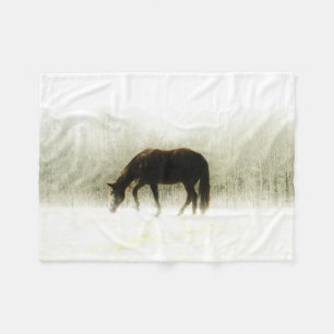 Cobertor De Velo cavalo na névoa